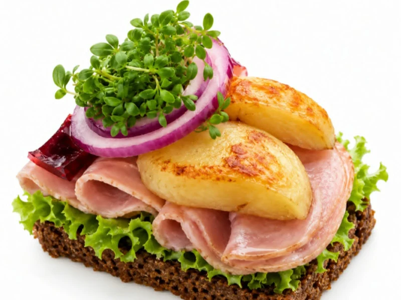 Rullepølse – smørrebrød fra Birkerød Smørrebrød