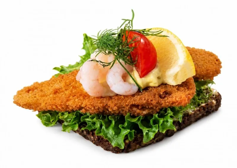 Fiskefilet – smørrebrød fra Birkerød Smørrebrød