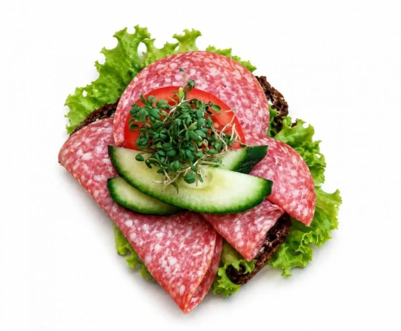 Spegepølse – smørrebrød fra Birkerød Smørrebrød