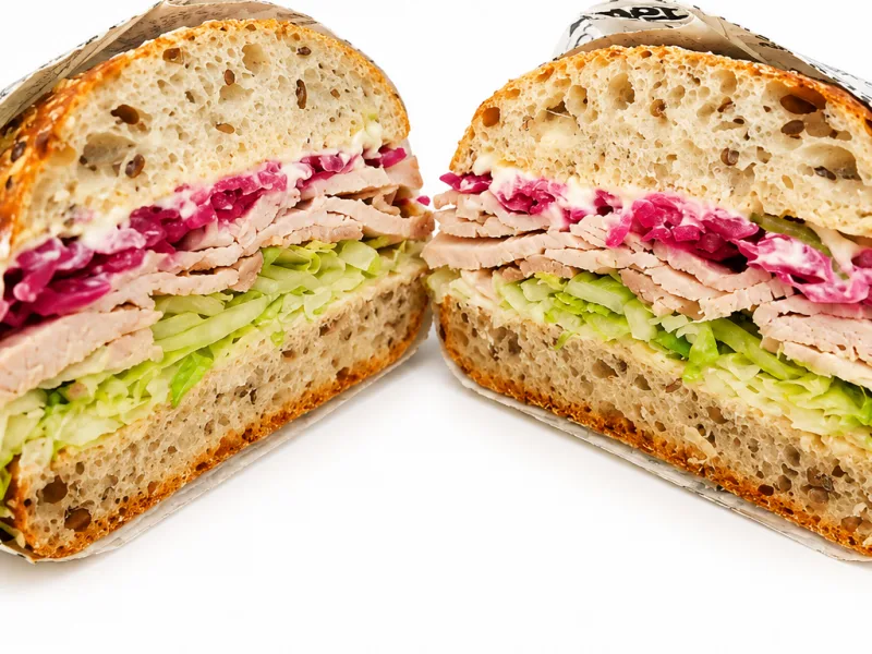 Sandwich – Flæskesteg – sandwich fra Birkerød Smørrebrød