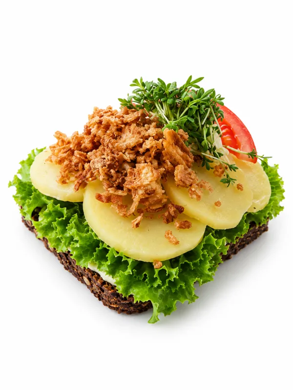 Kartoffelmad – smørrebrød fra Birkerød Smørrebrød