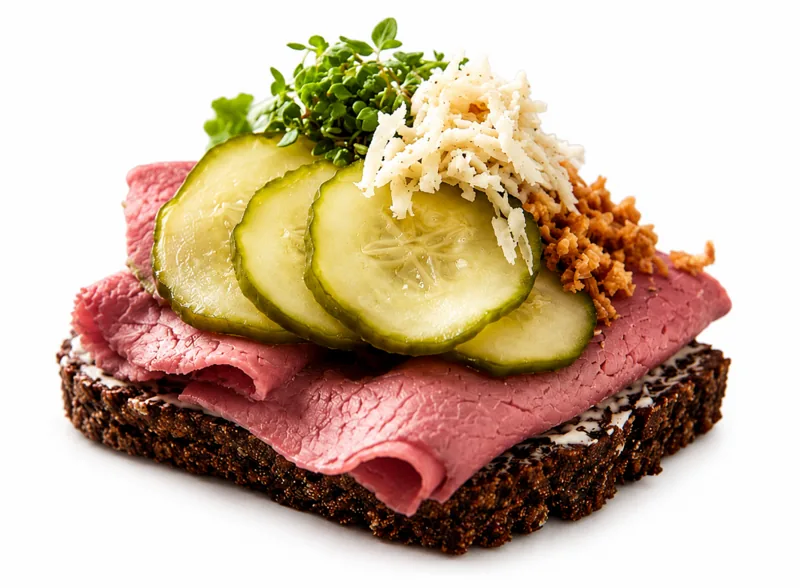 Roastbeef – smørrebrød fra Birkerød Smørrebrød
